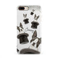 Personalised Boston Terrier iPhone 8 Plus 3D Snap Case on Gold Phone