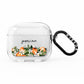Personalised Bouquet of Oranges AirPods Clear Case 3rd Gen