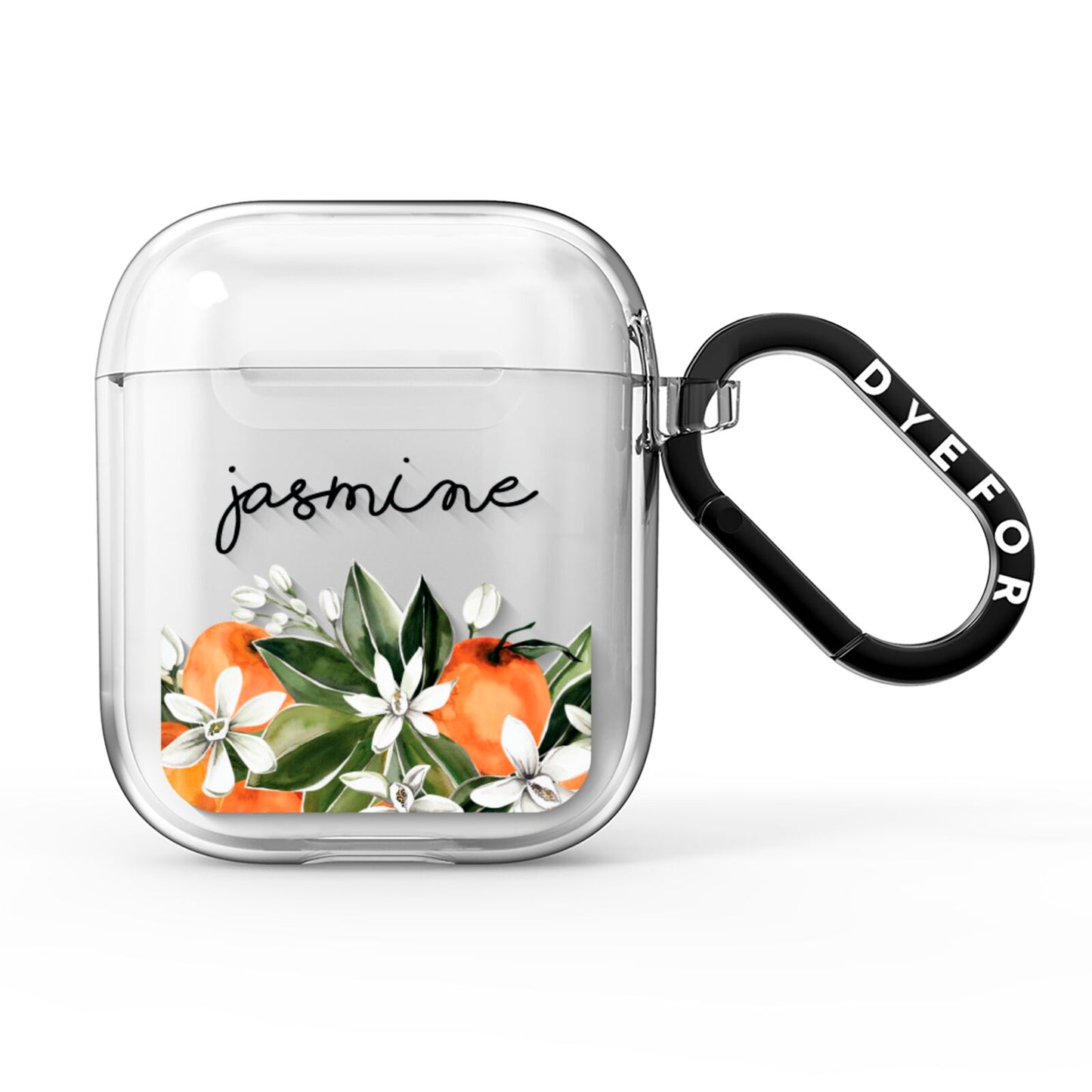 Personalised Bouquet of Oranges AirPods Clear Case