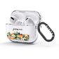 Personalised Bouquet of Oranges AirPods Glitter Case 3rd Gen Side Image