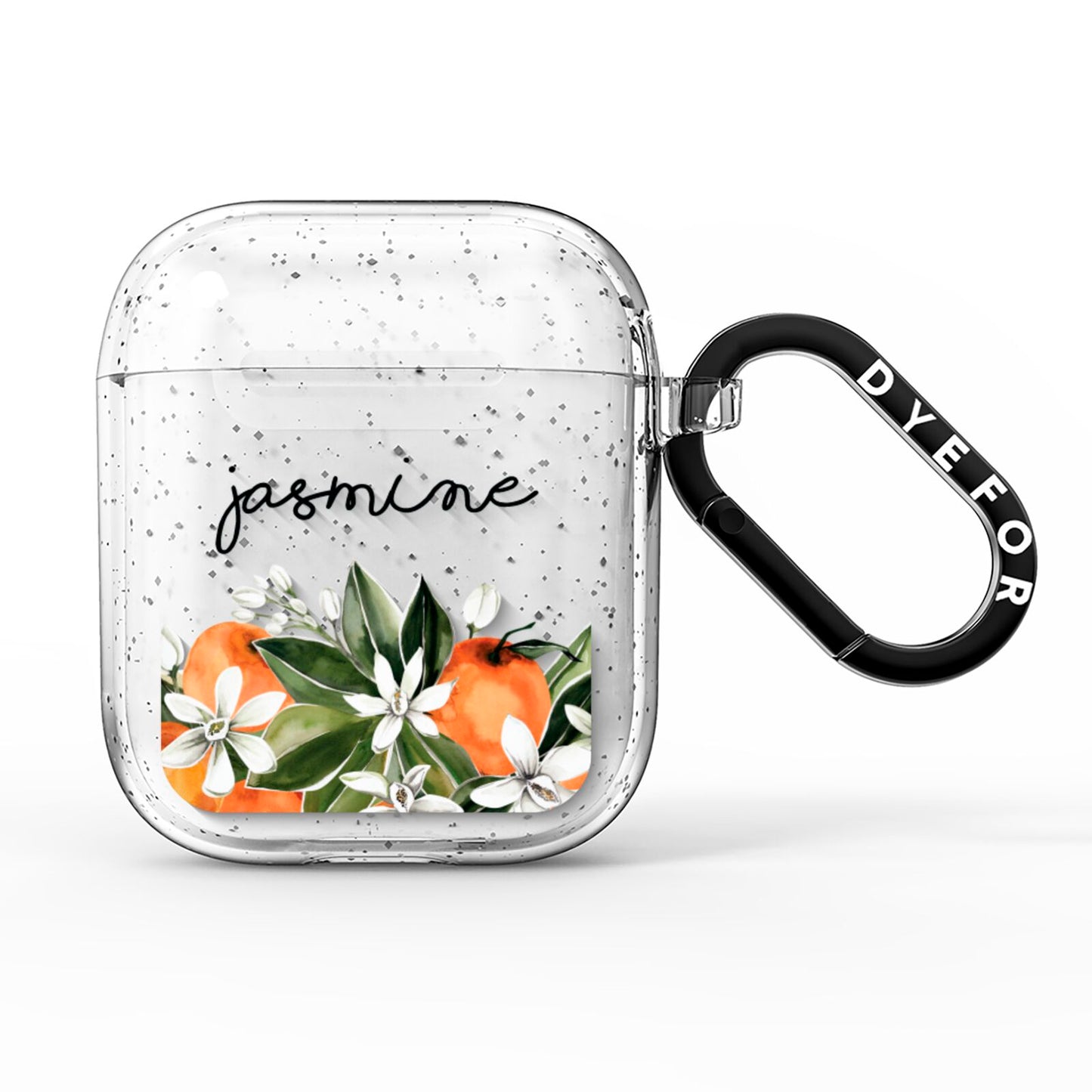 Personalised Bouquet of Oranges AirPods Glitter Case