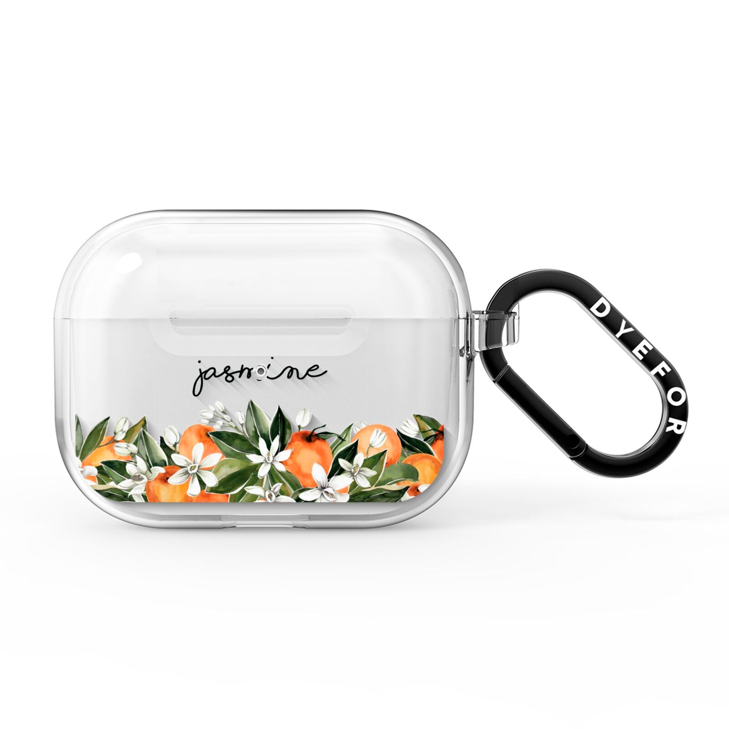 Personalised Bouquet of Oranges AirPods Pro Clear Case