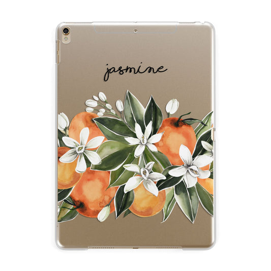 Personalised Bouquet of Oranges Apple iPad Gold Case