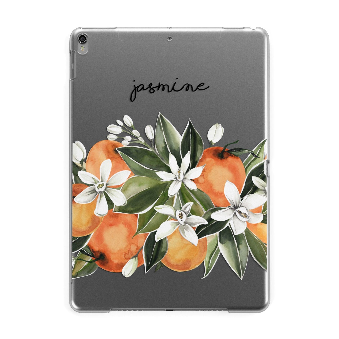 Personalised Bouquet of Oranges Apple iPad Grey Case