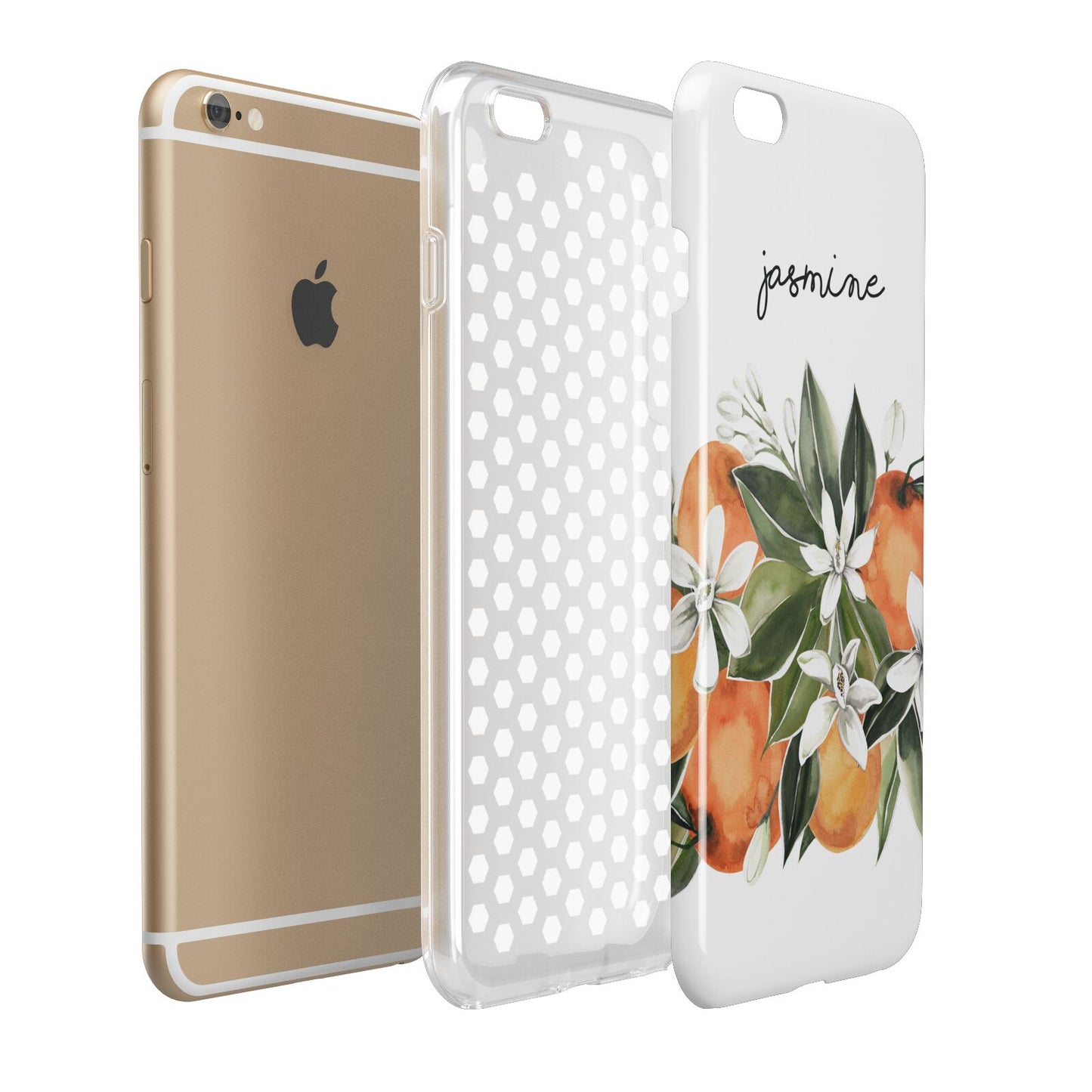 Personalised Bouquet of Oranges Apple iPhone 6 Plus 3D Tough Case Expand Detail Image