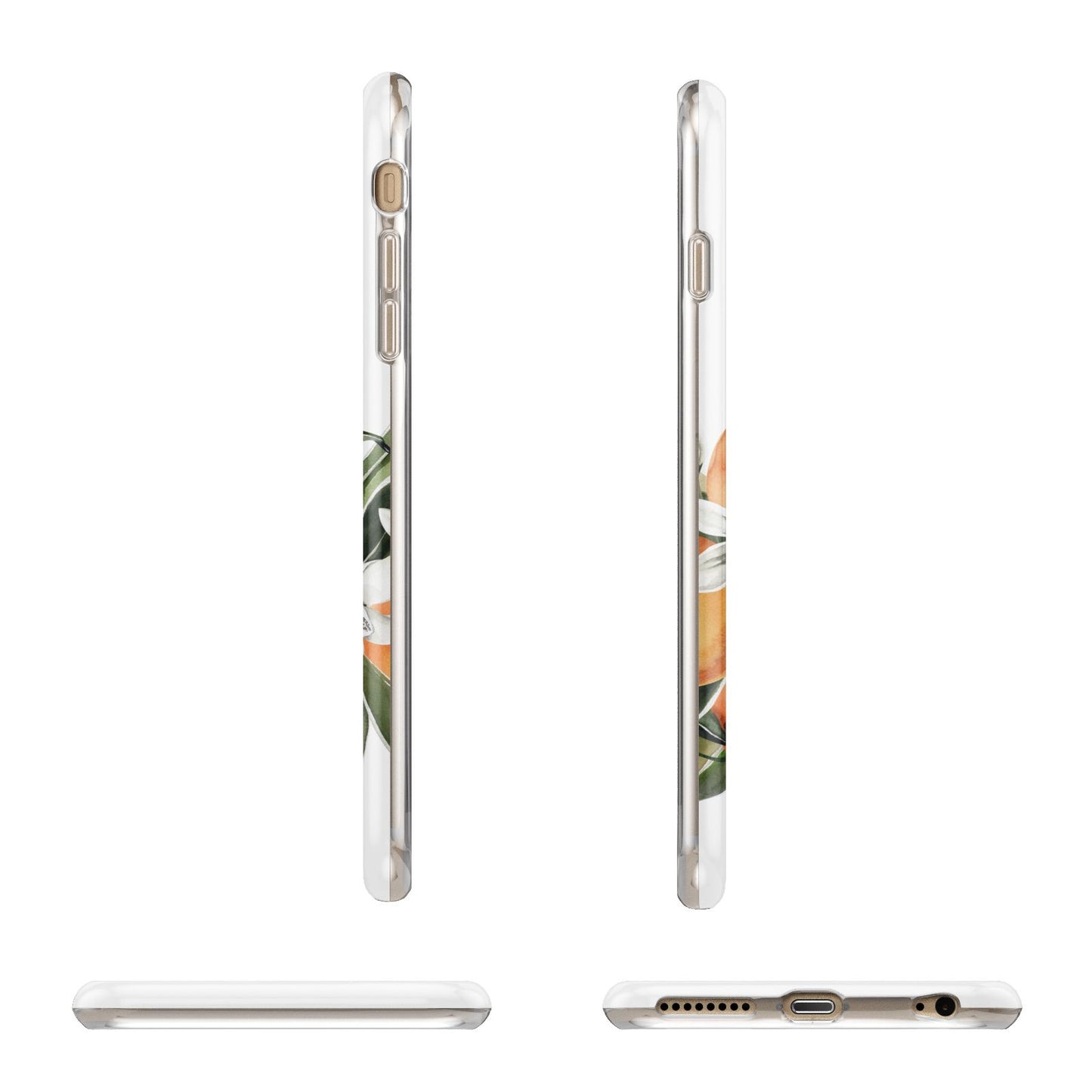 Personalised Bouquet of Oranges Apple iPhone 6 Plus 3D Wrap Tough Case Alternative Image Angles