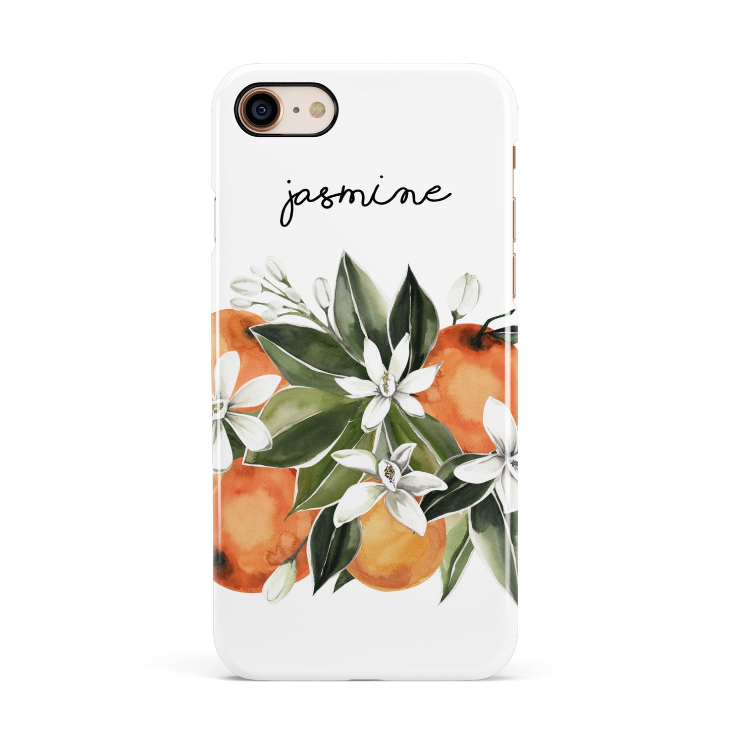 Personalised Bouquet of Oranges Apple iPhone 7 8 3D Snap Case