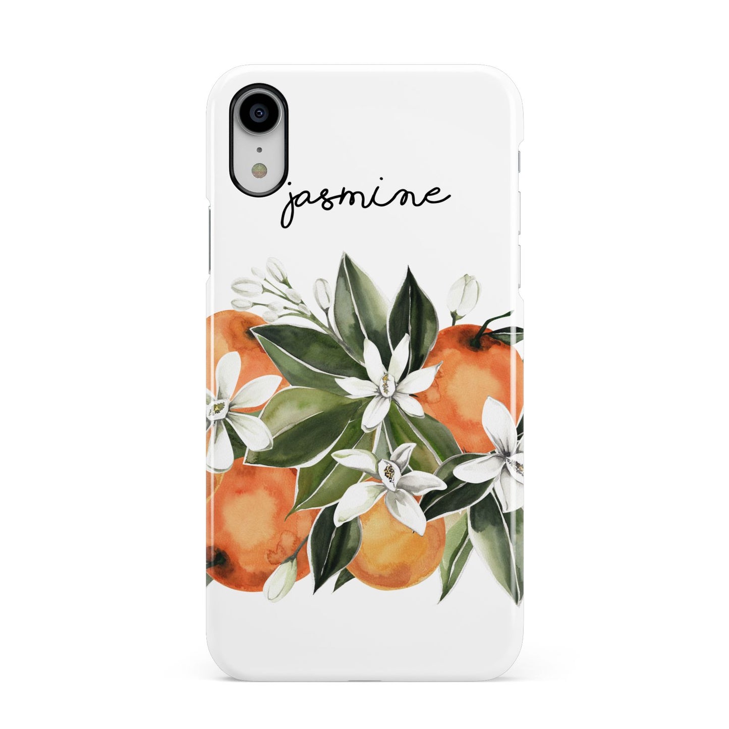 Personalised Bouquet of Oranges Apple iPhone XR White 3D Snap Case