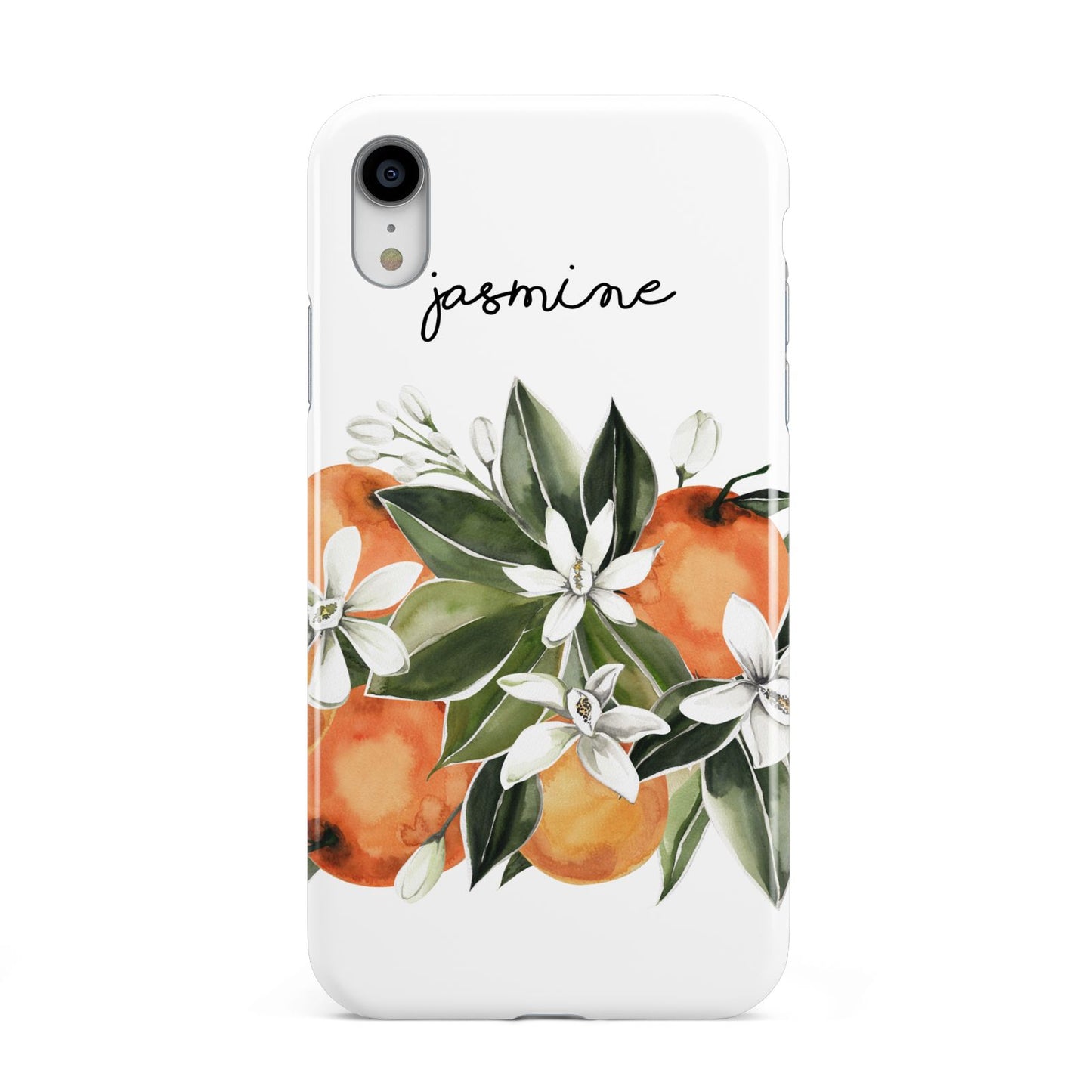 Personalised Bouquet of Oranges Apple iPhone XR White 3D Tough Case
