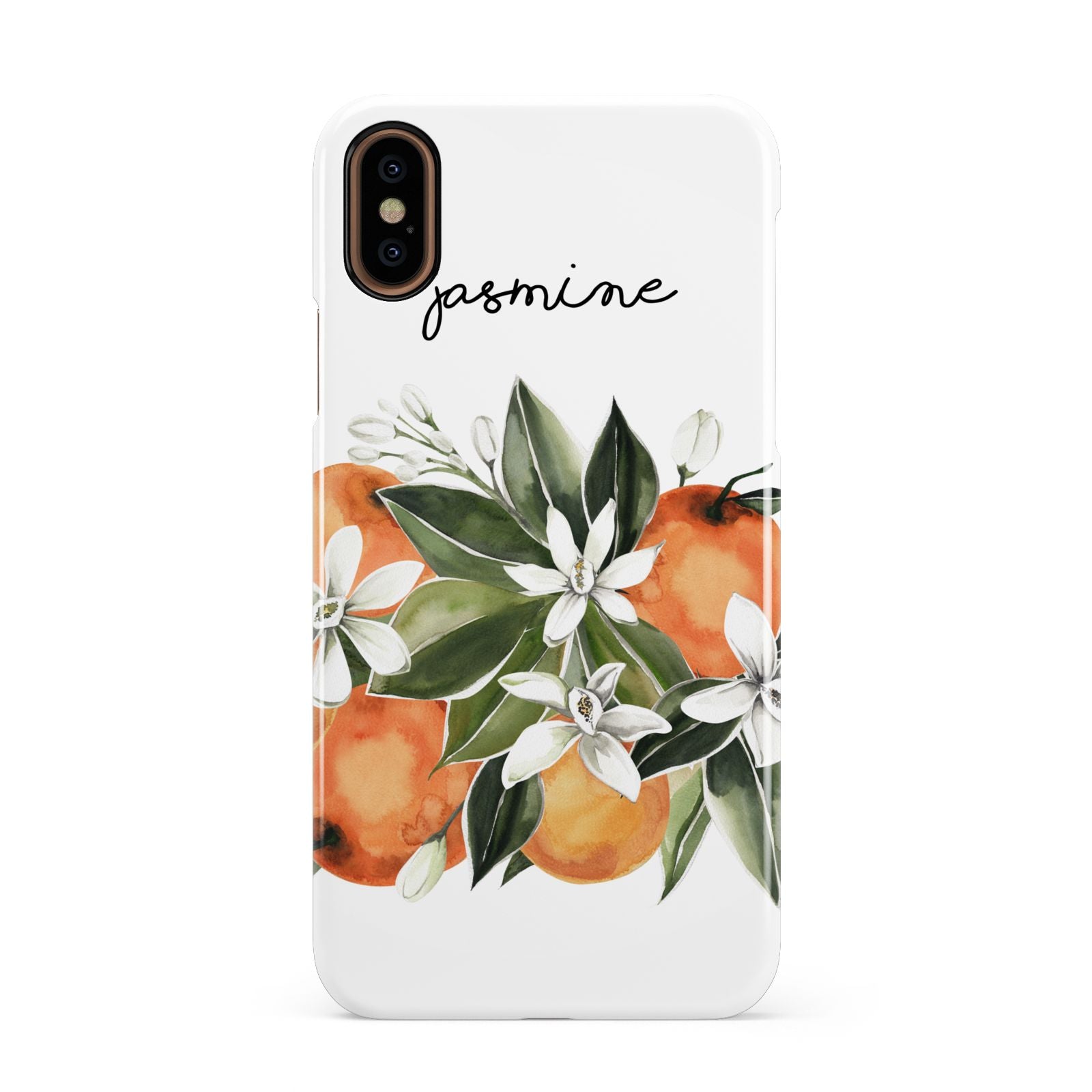 Personalised Bouquet of Oranges Apple iPhone XS 3D Snap Case