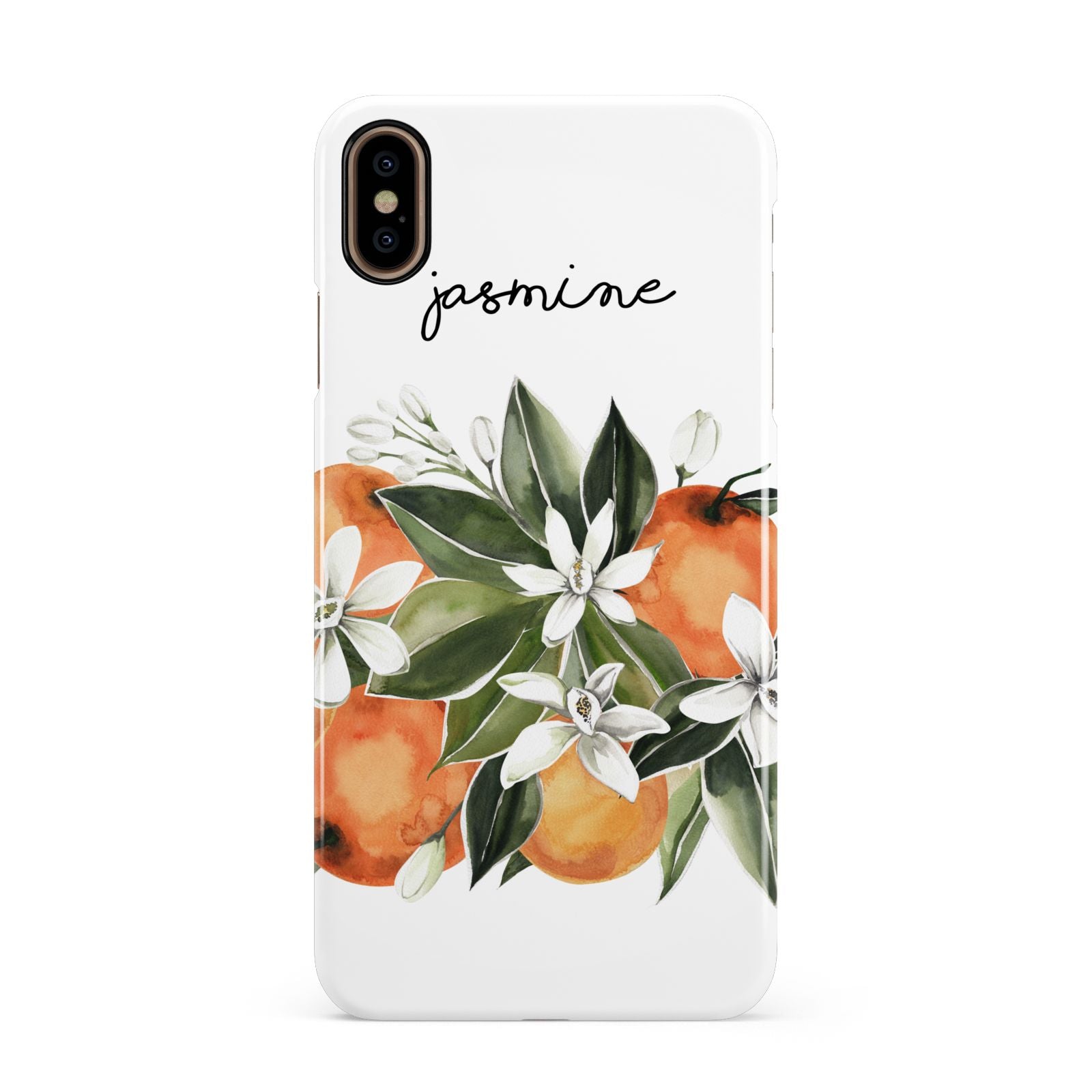 Personalised Bouquet of Oranges Apple iPhone Xs Max 3D Snap Case