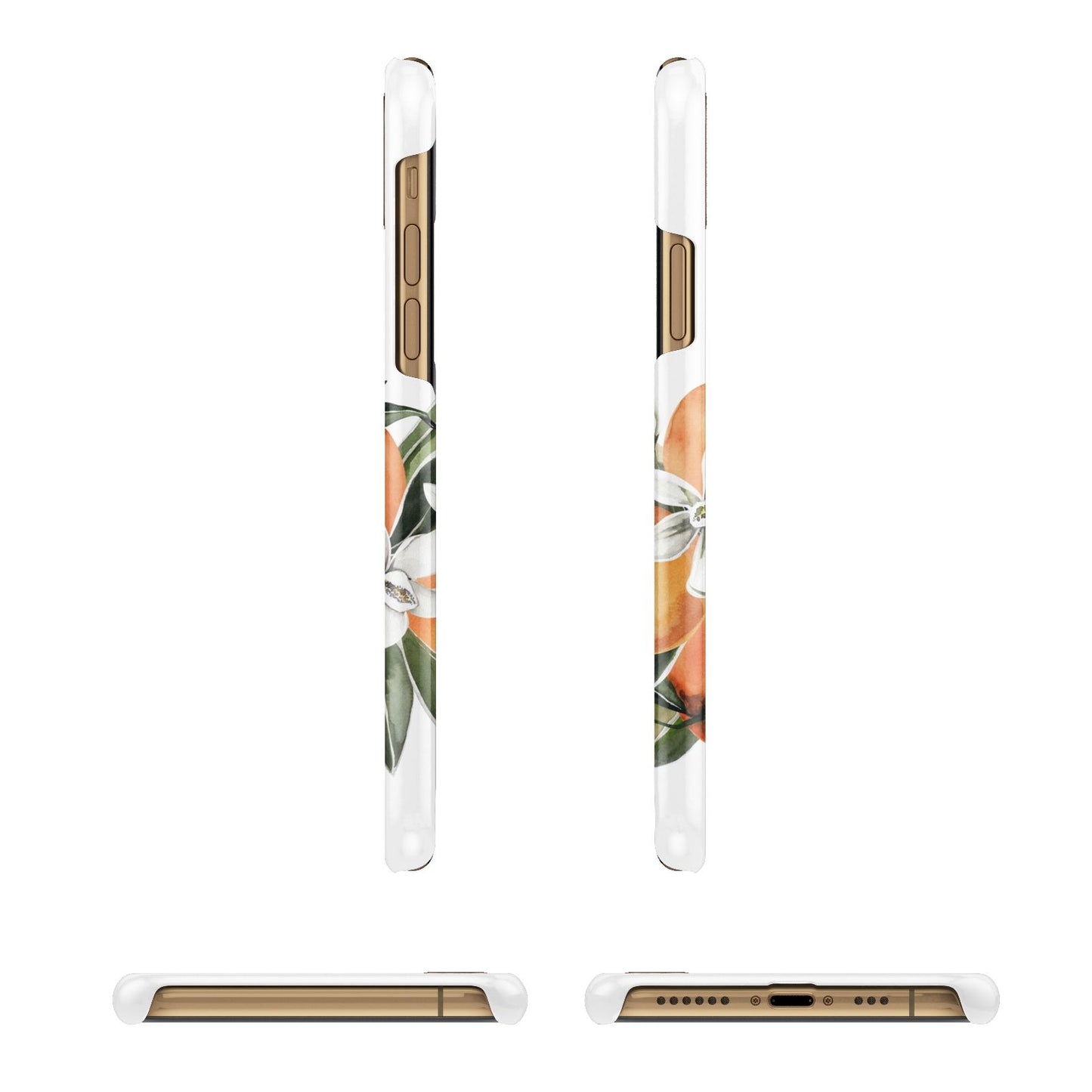 Personalised Bouquet of Oranges iPhone 11 3D Snap Case Angle Images