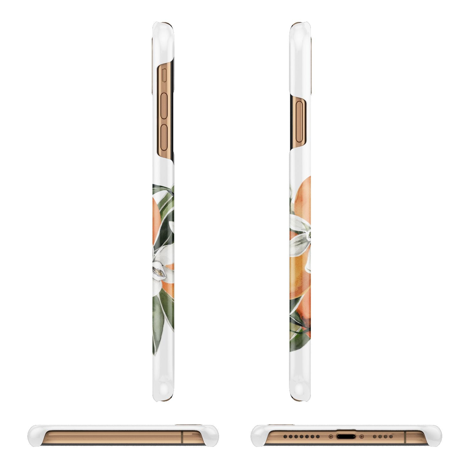 Personalised Bouquet of Oranges iPhone 11 Pro Max 3D Snap Case Angle Images