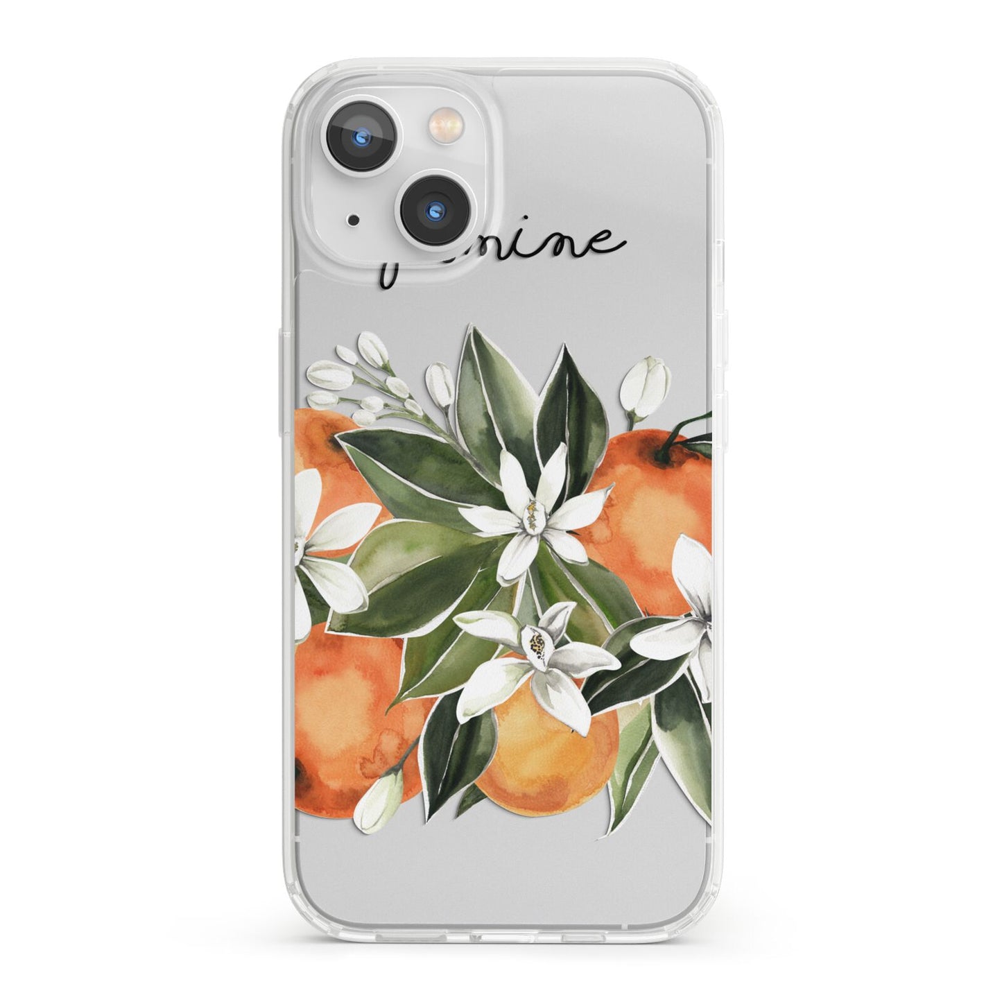 Personalised Bouquet of Oranges iPhone 13 Clear Bumper Case