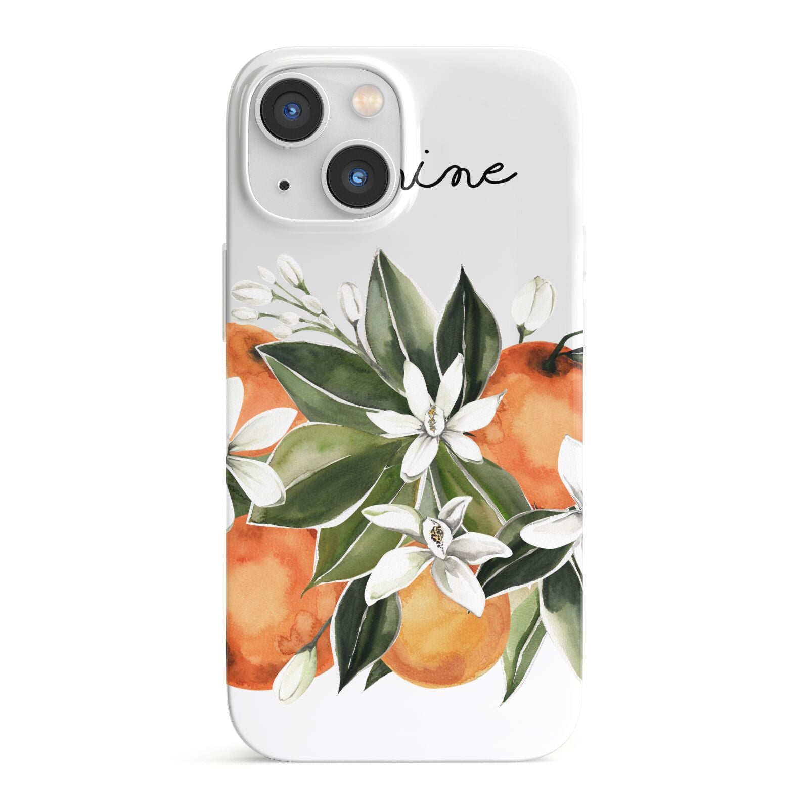 Personalised Bouquet of Oranges iPhone 13 Mini Full Wrap 3D Snap Case
