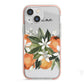 Personalised Bouquet of Oranges iPhone 13 Mini TPU Impact Case with Pink Edges