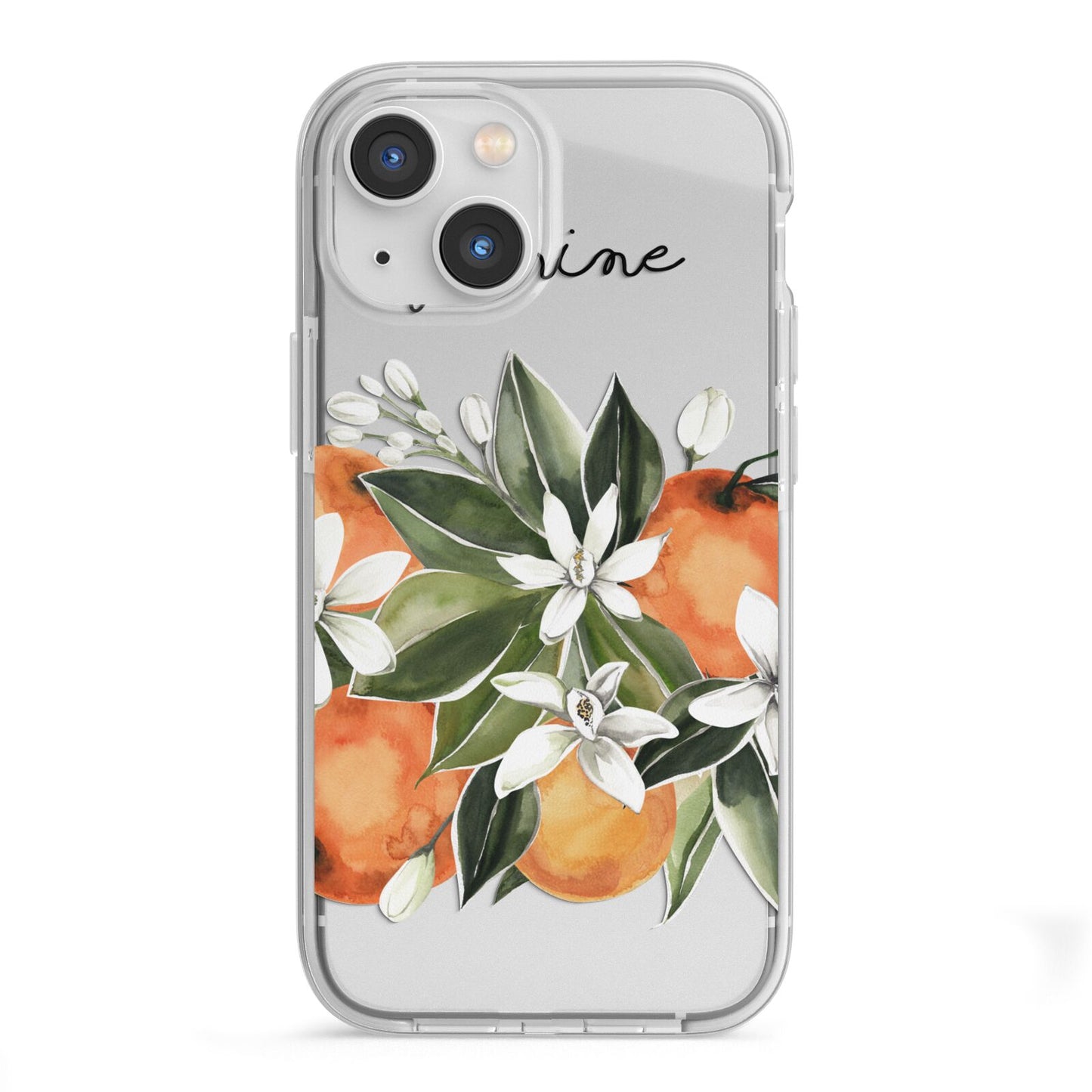 Personalised Bouquet of Oranges iPhone 13 Mini TPU Impact Case with White Edges