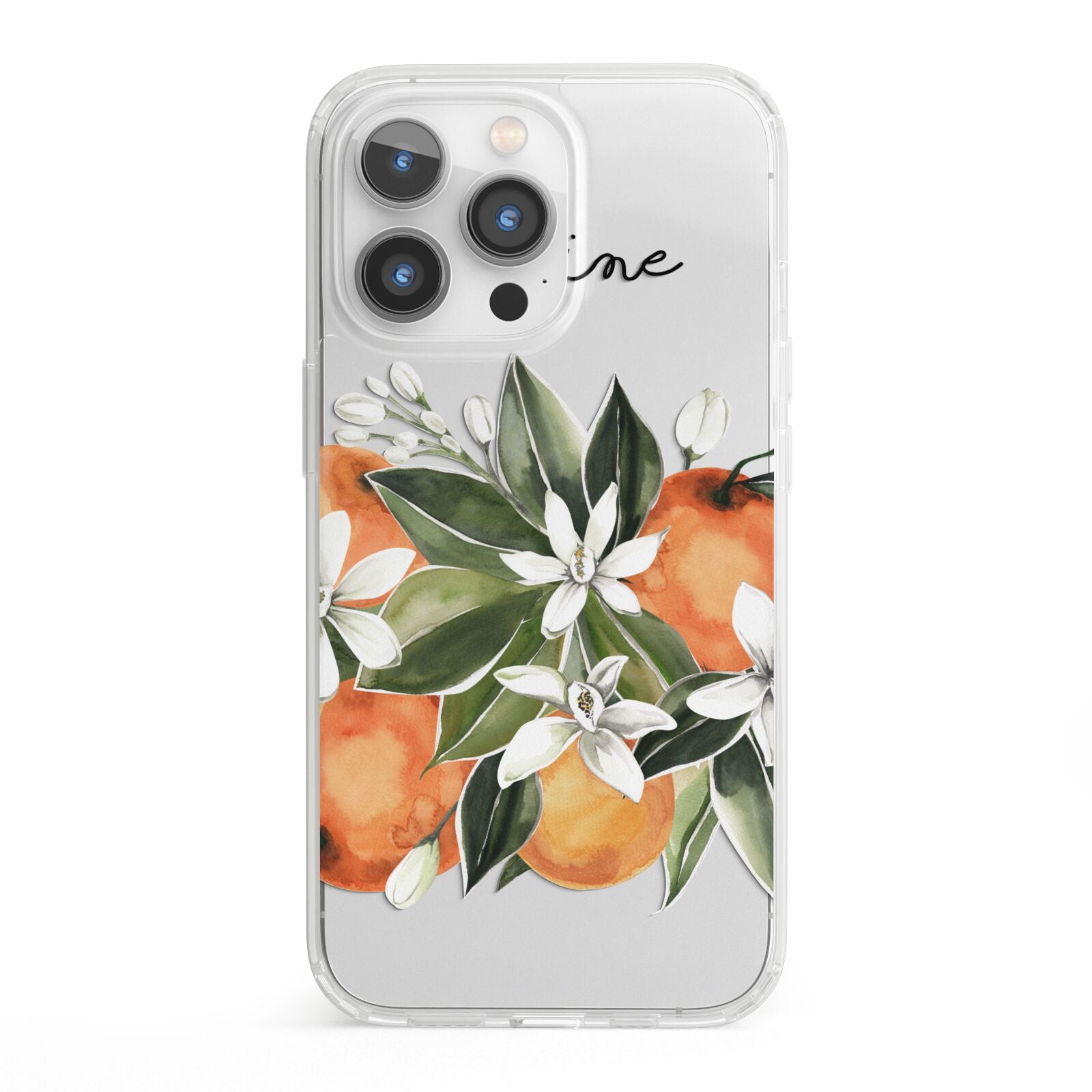 Personalised Bouquet of Oranges iPhone 13 Pro Clear Bumper Case