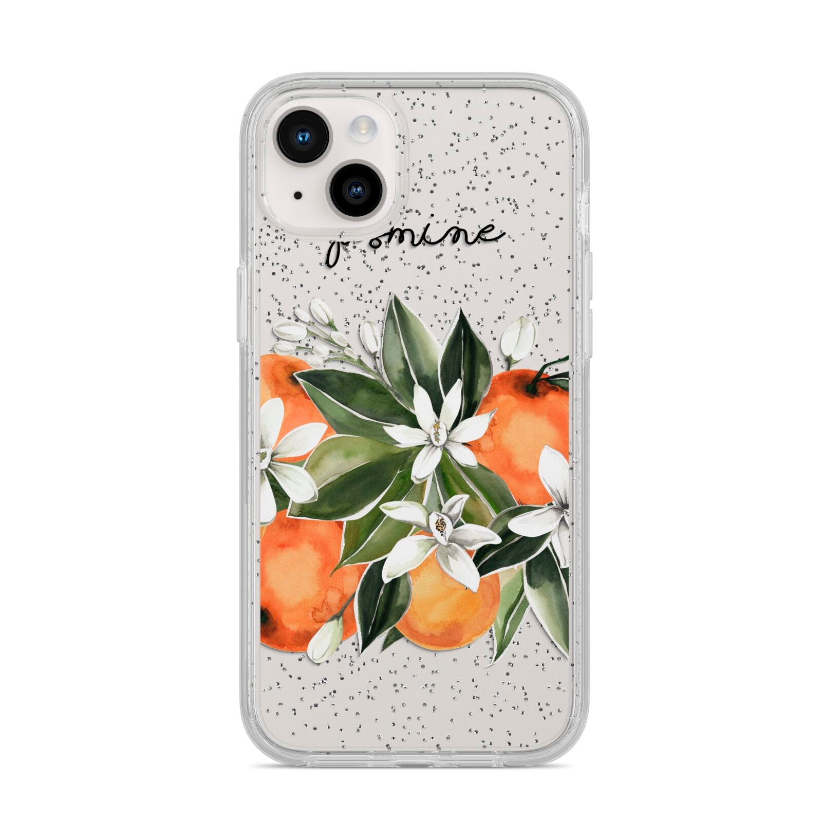 Personalised Bouquet of Oranges iPhone 14 Plus Glitter Tough Case Starlight