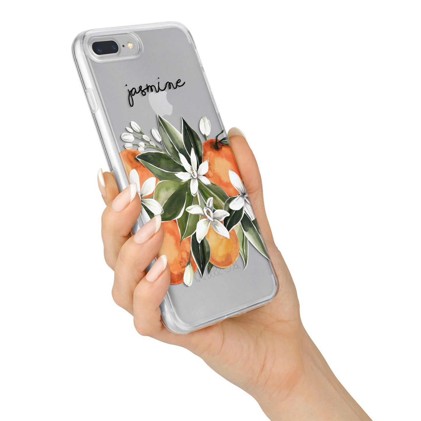 Personalised Bouquet of Oranges iPhone 7 Plus Bumper Case on Silver iPhone Alternative Image