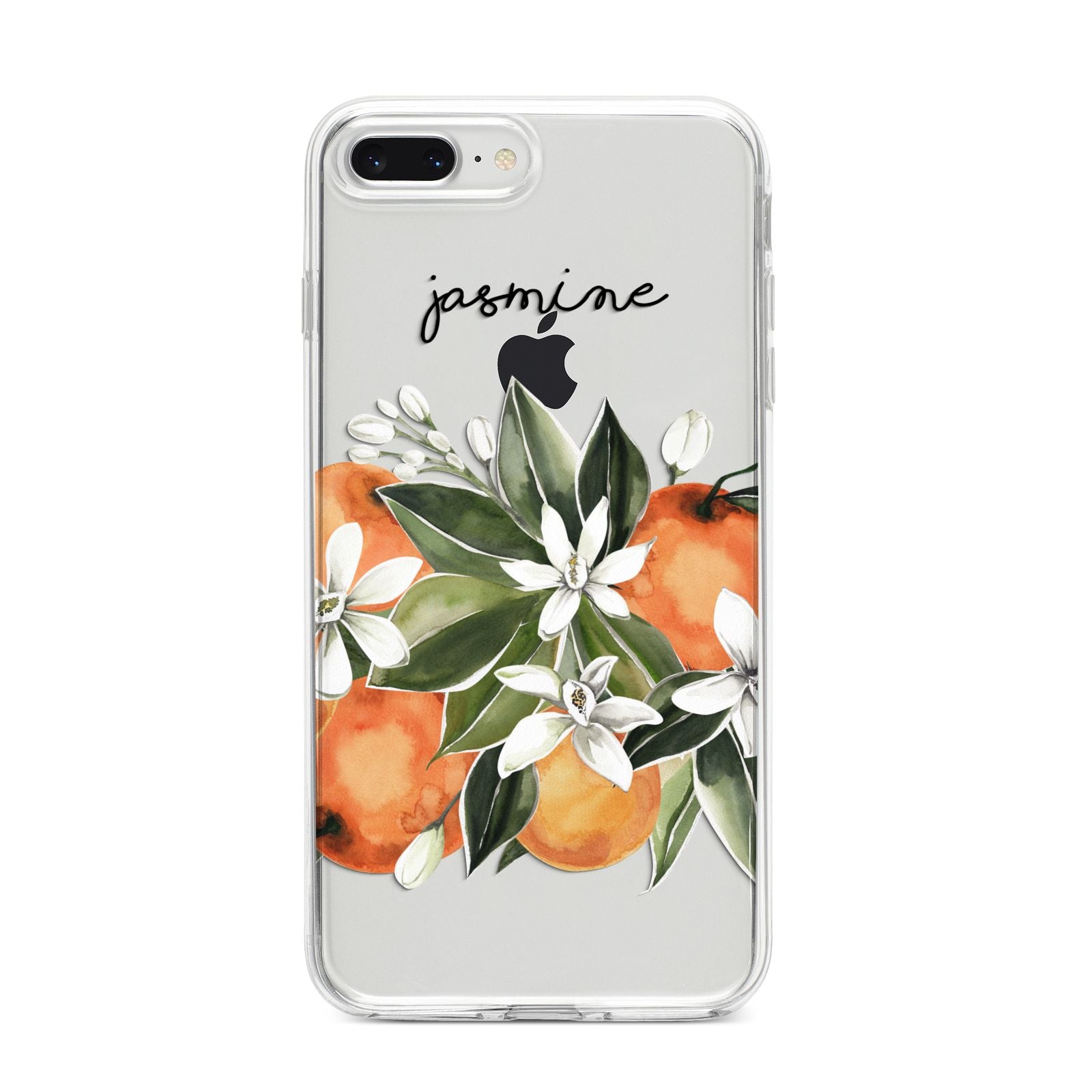 Personalised Bouquet of Oranges iPhone 8 Plus Bumper Case on Silver iPhone