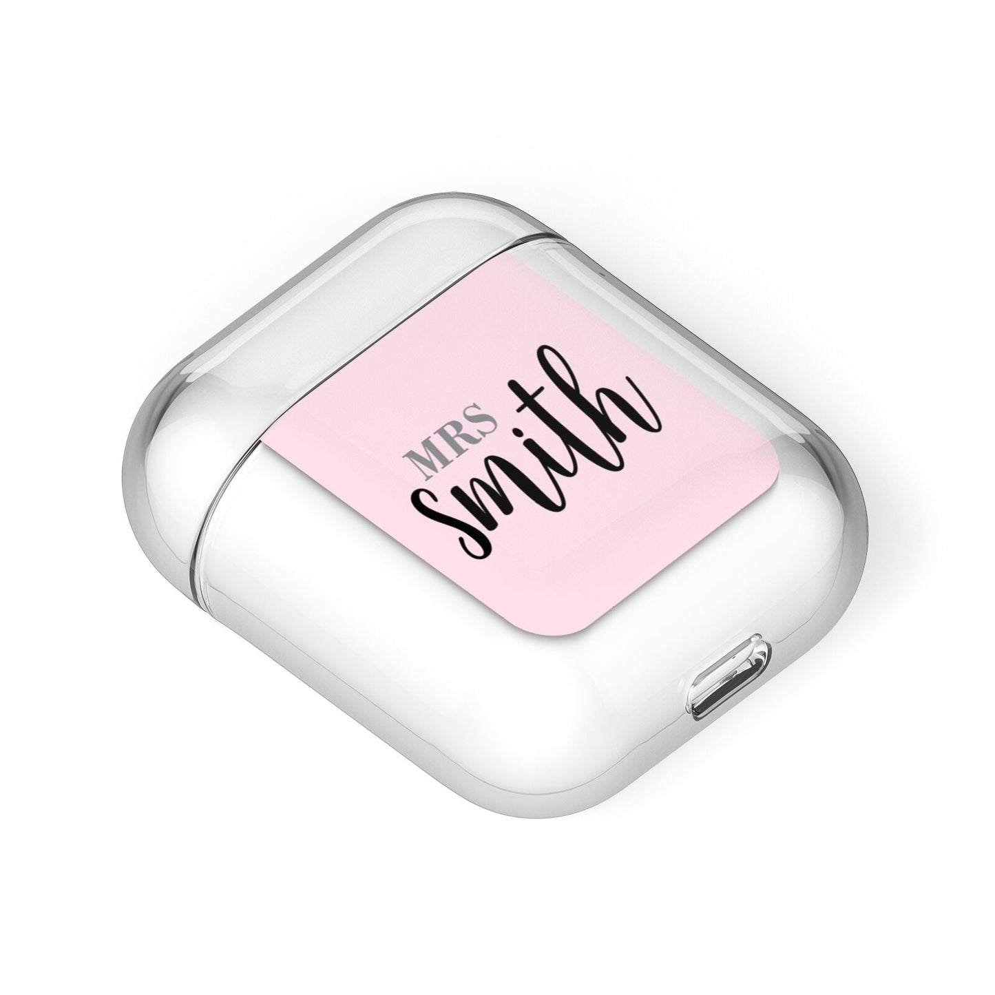 Personalised Bridal AirPods Case Laid Flat