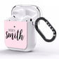 Personalised Bridal AirPods Clear Case Side Image