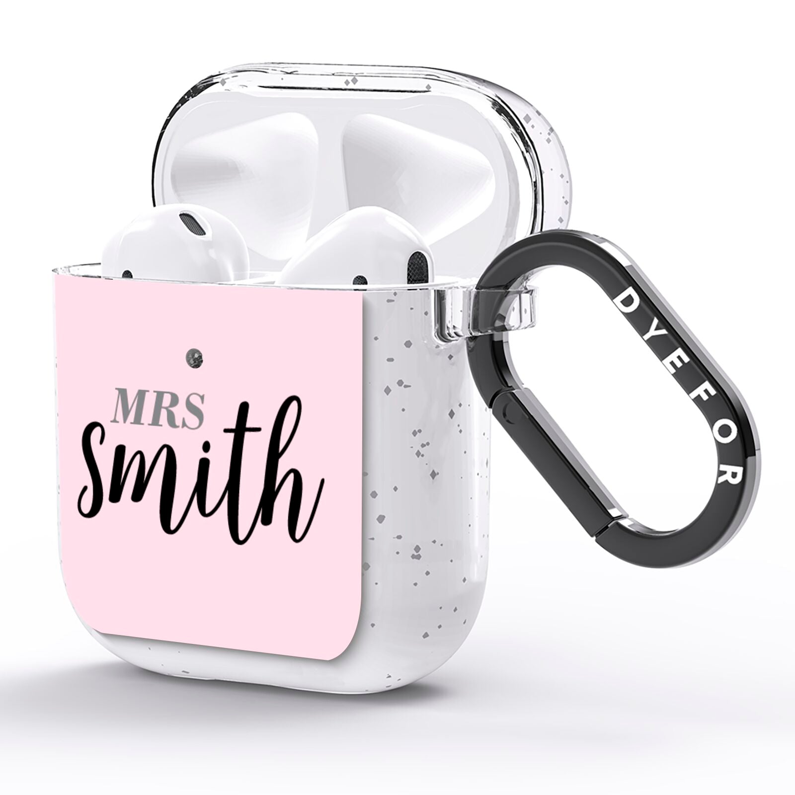 Personalised Bridal AirPods Glitter Case Side Image
