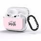 Personalised Bridal AirPods Pro Clear Case Side Image