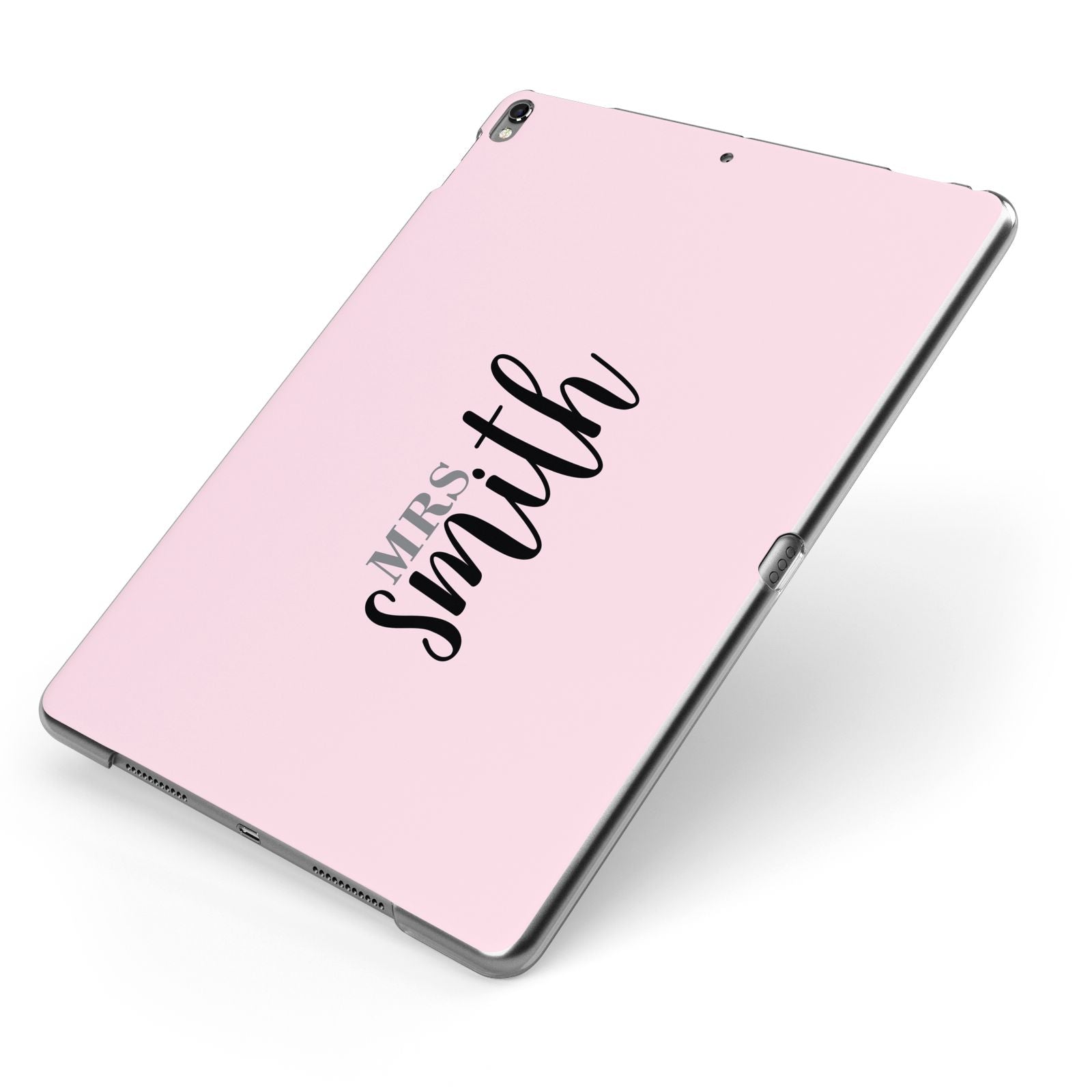 Personalised Bridal Apple iPad Case on Grey iPad Side View