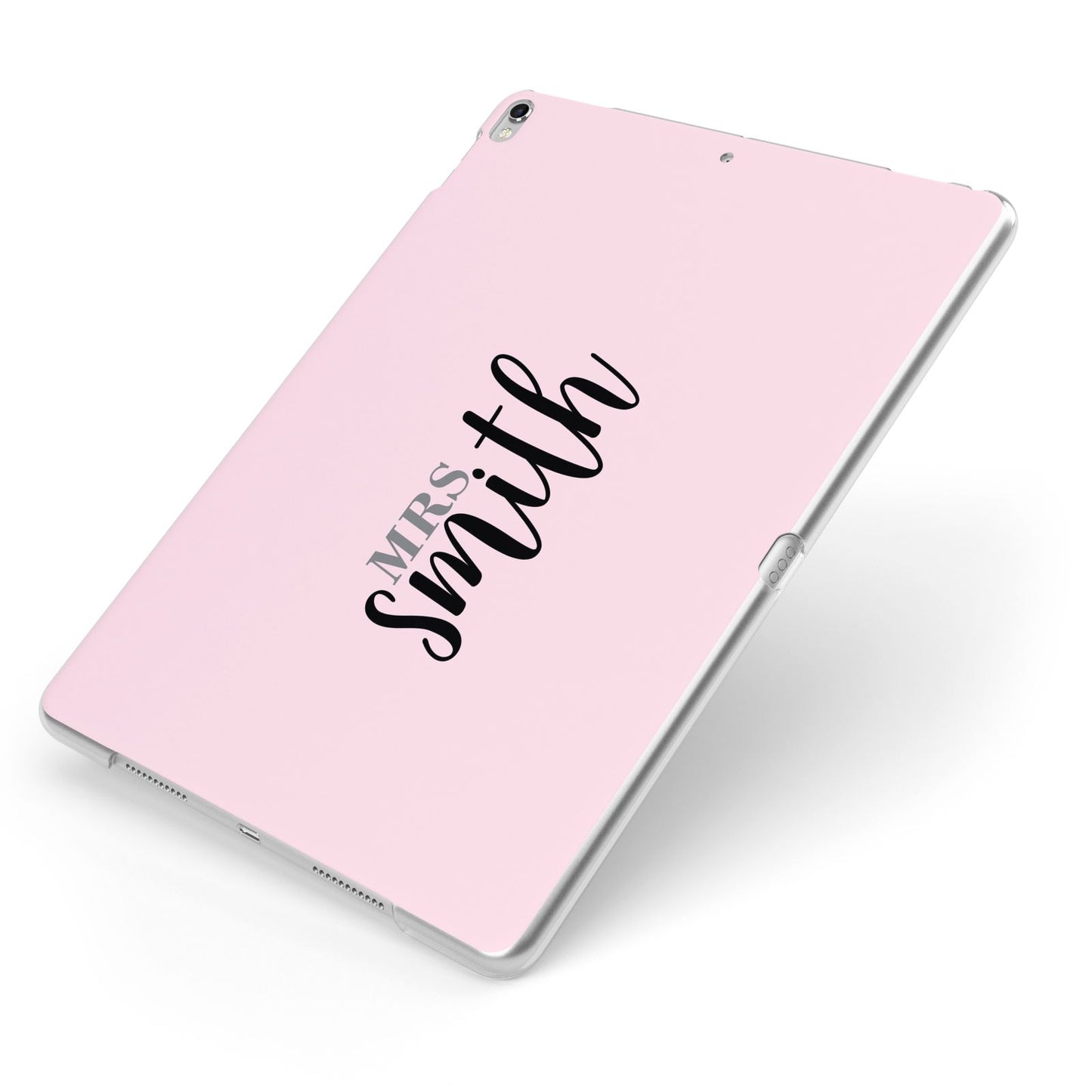 Personalised Bridal Apple iPad Case on Silver iPad Side View