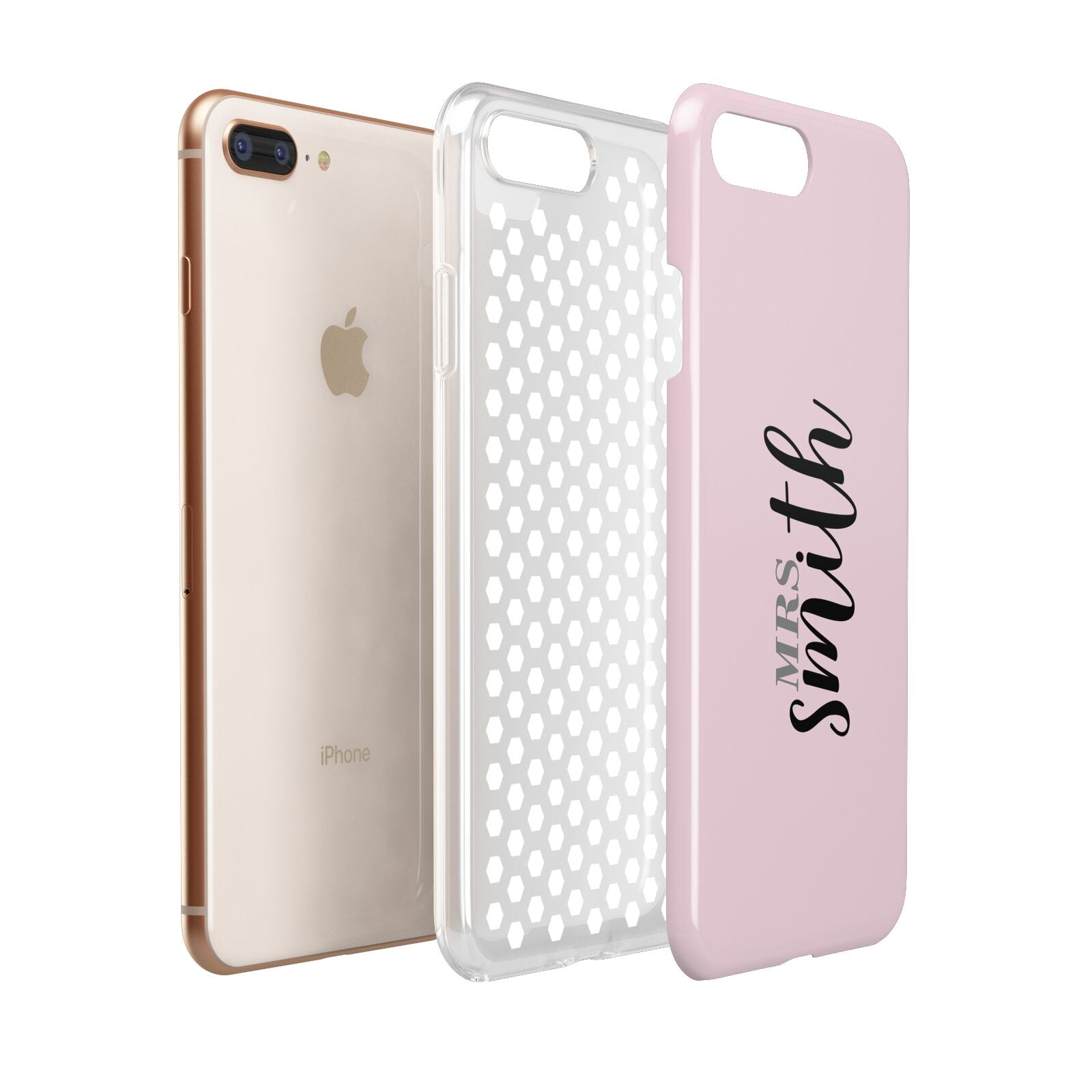 Personalised Bridal Apple iPhone 7 8 Plus 3D Tough Case Expanded View