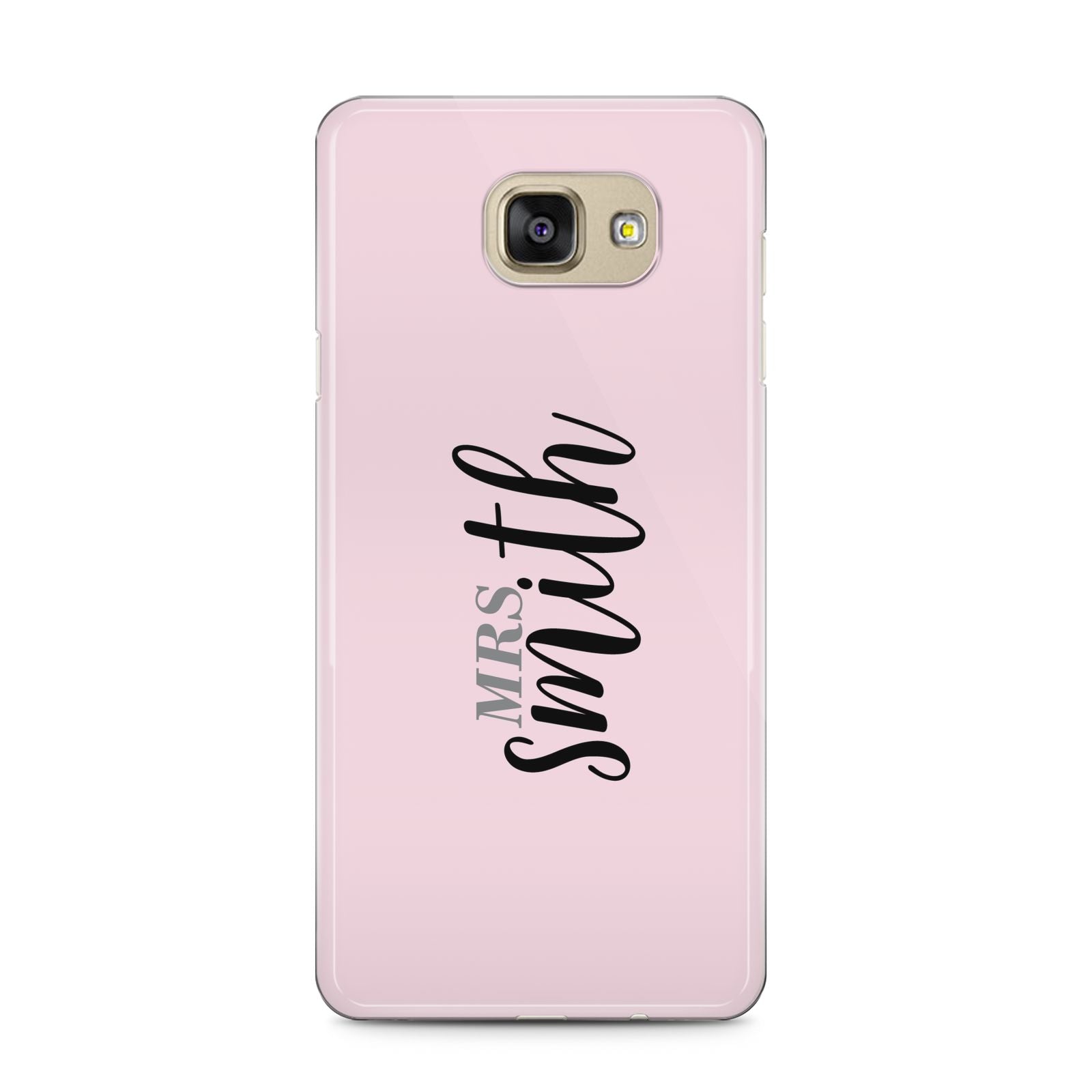 Personalised Bridal Samsung Galaxy A5 2016 Case on gold phone