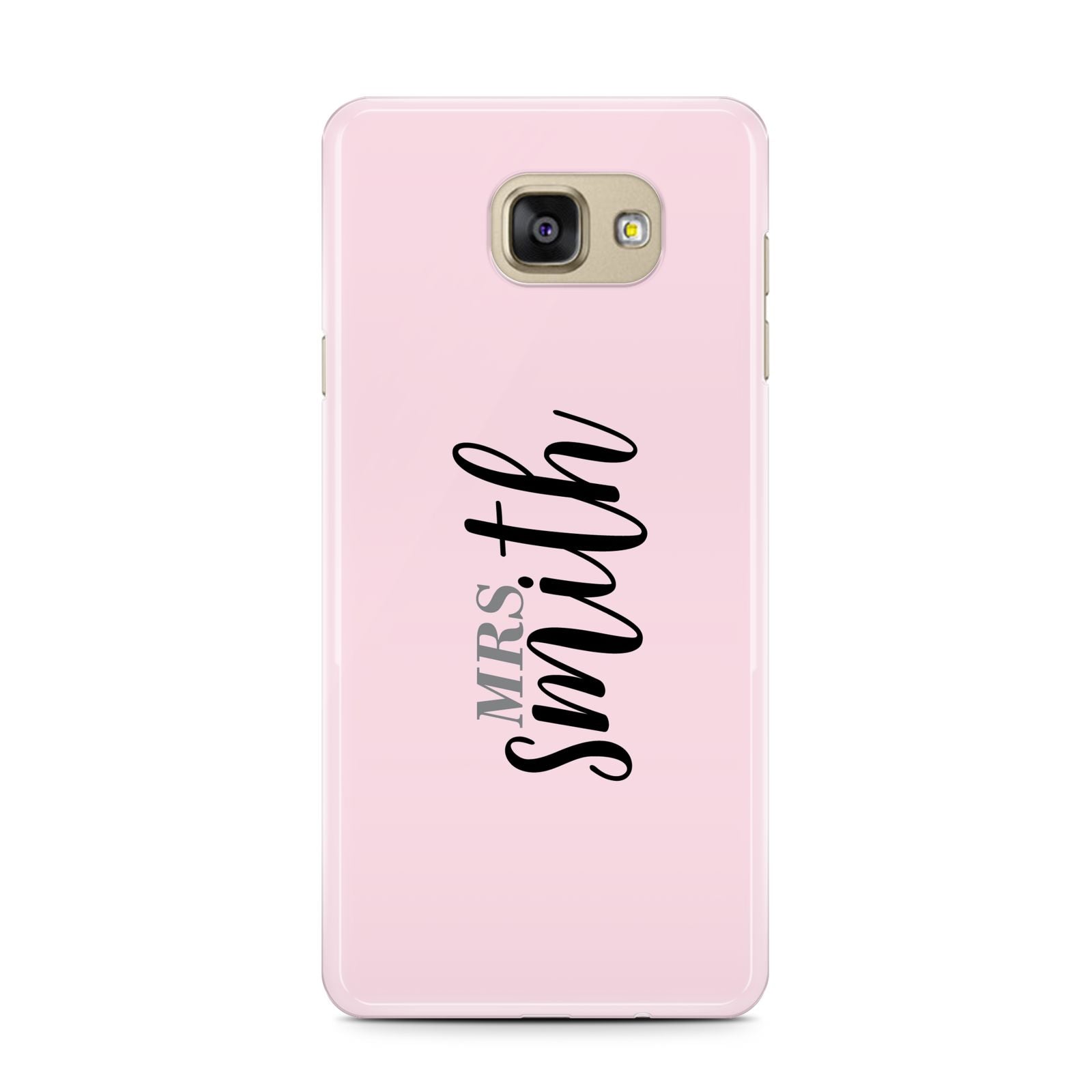 Personalised Bridal Samsung Galaxy A7 2016 Case on gold phone
