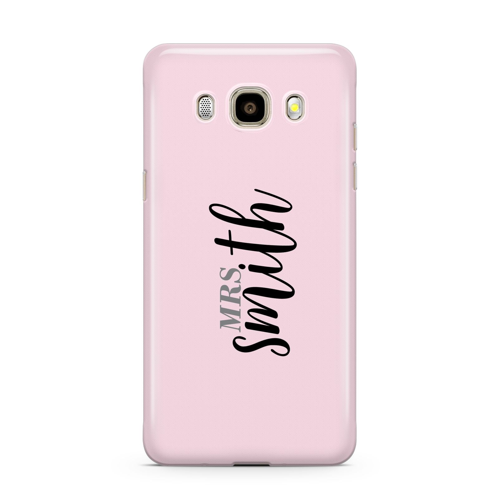Personalised Bridal Samsung Galaxy J7 2016 Case on gold phone