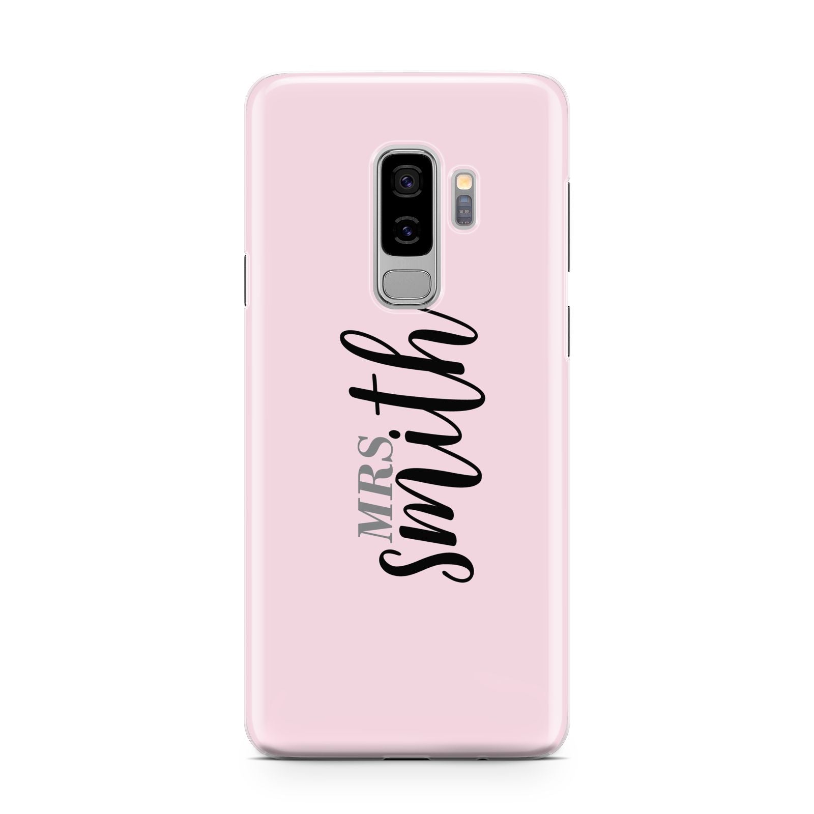 Personalised Bridal Samsung Galaxy S9 Plus Case on Silver phone