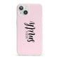 Personalised Bridal iPhone 13 Clear Bumper Case
