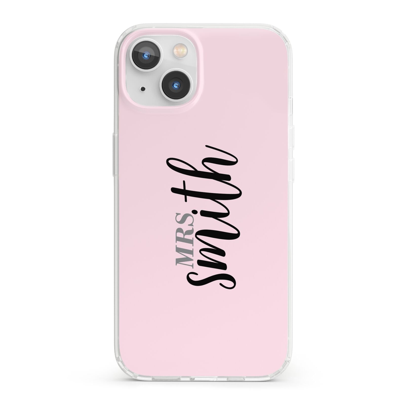 Personalised Bridal iPhone 13 Clear Bumper Case
