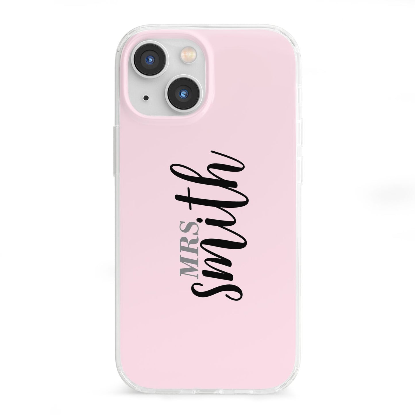 Personalised Bridal iPhone 13 Mini Clear Bumper Case