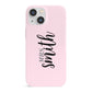 Personalised Bridal iPhone 13 Mini Full Wrap 3D Snap Case