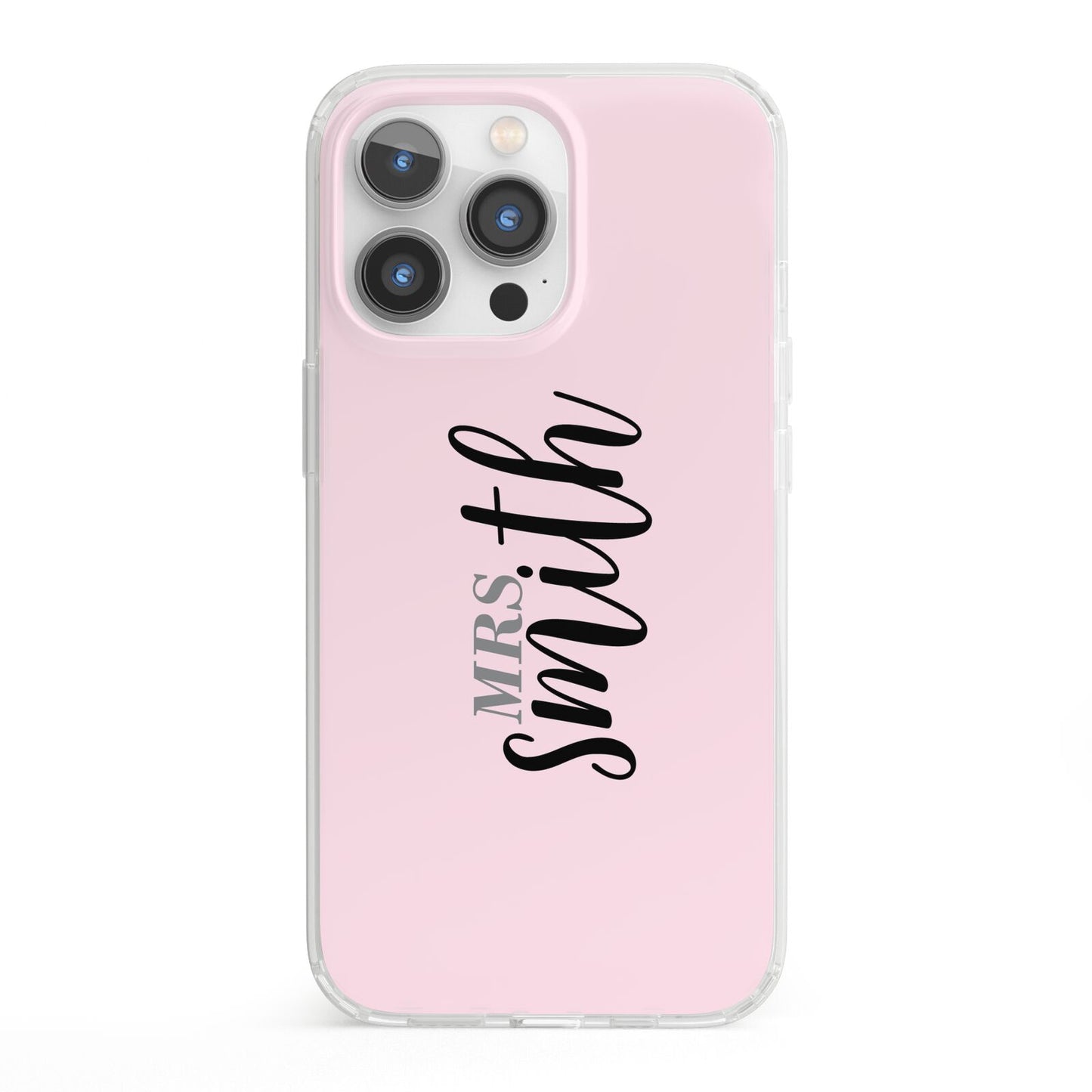 Personalised Bridal iPhone 13 Pro Clear Bumper Case
