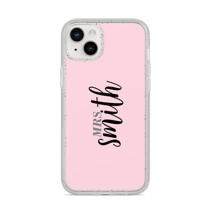 Personalised Bridal iPhone 14 Plus Glitter Tough Case Starlight