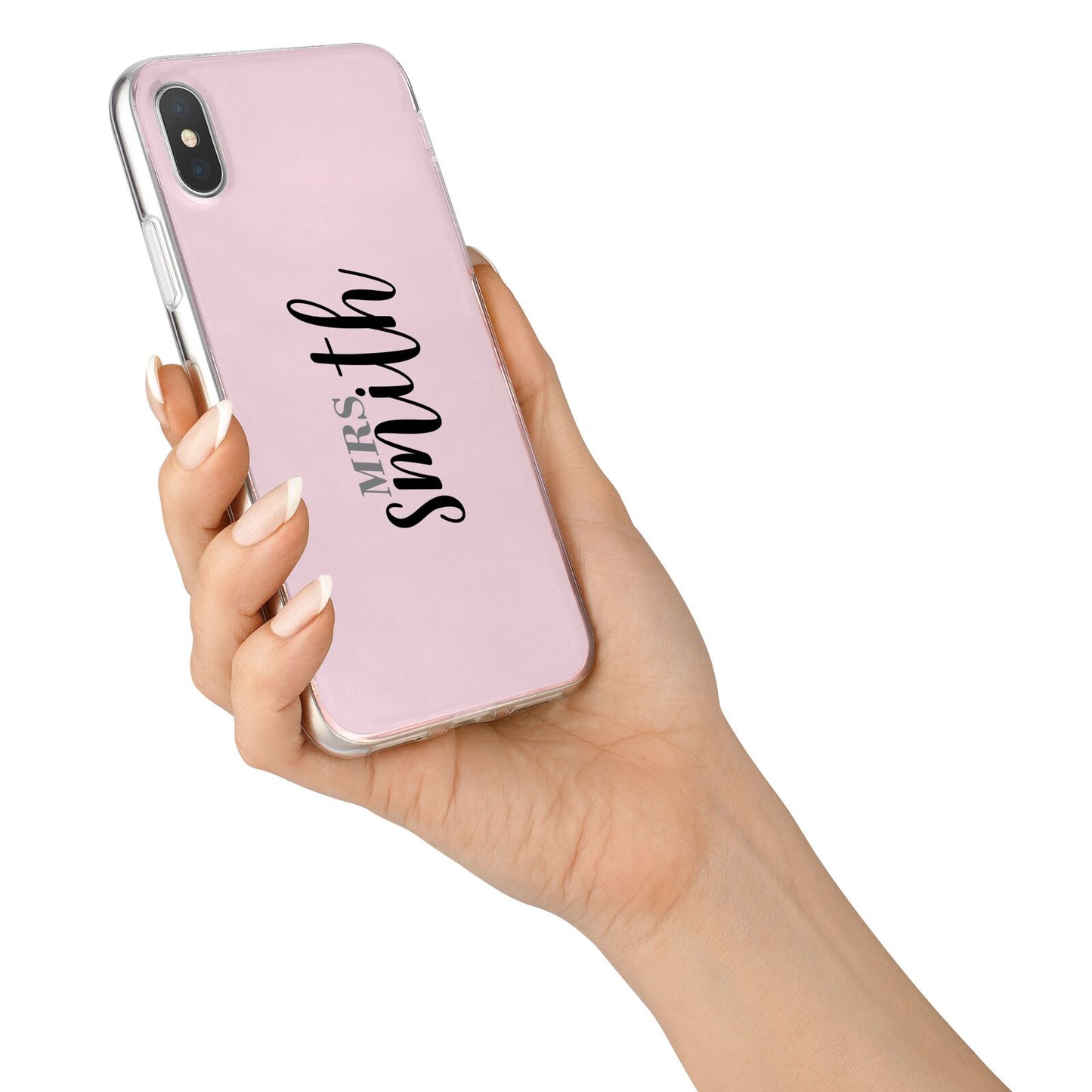 Personalised Bridal iPhone X Bumper Case on Silver iPhone Alternative Image 2