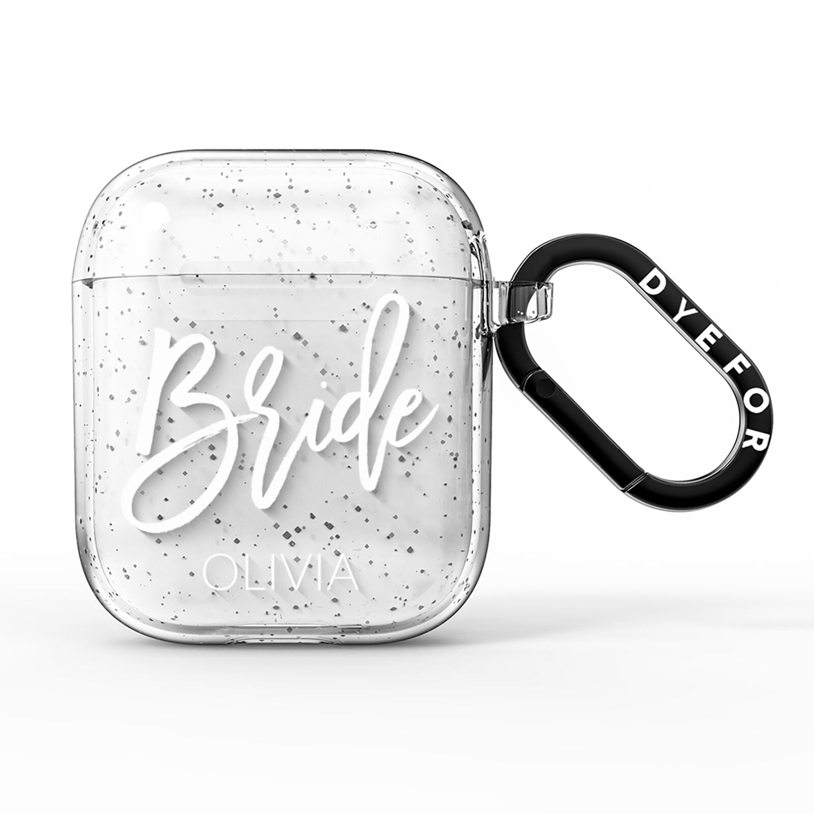 Personalised Bride AirPods Glitter Case