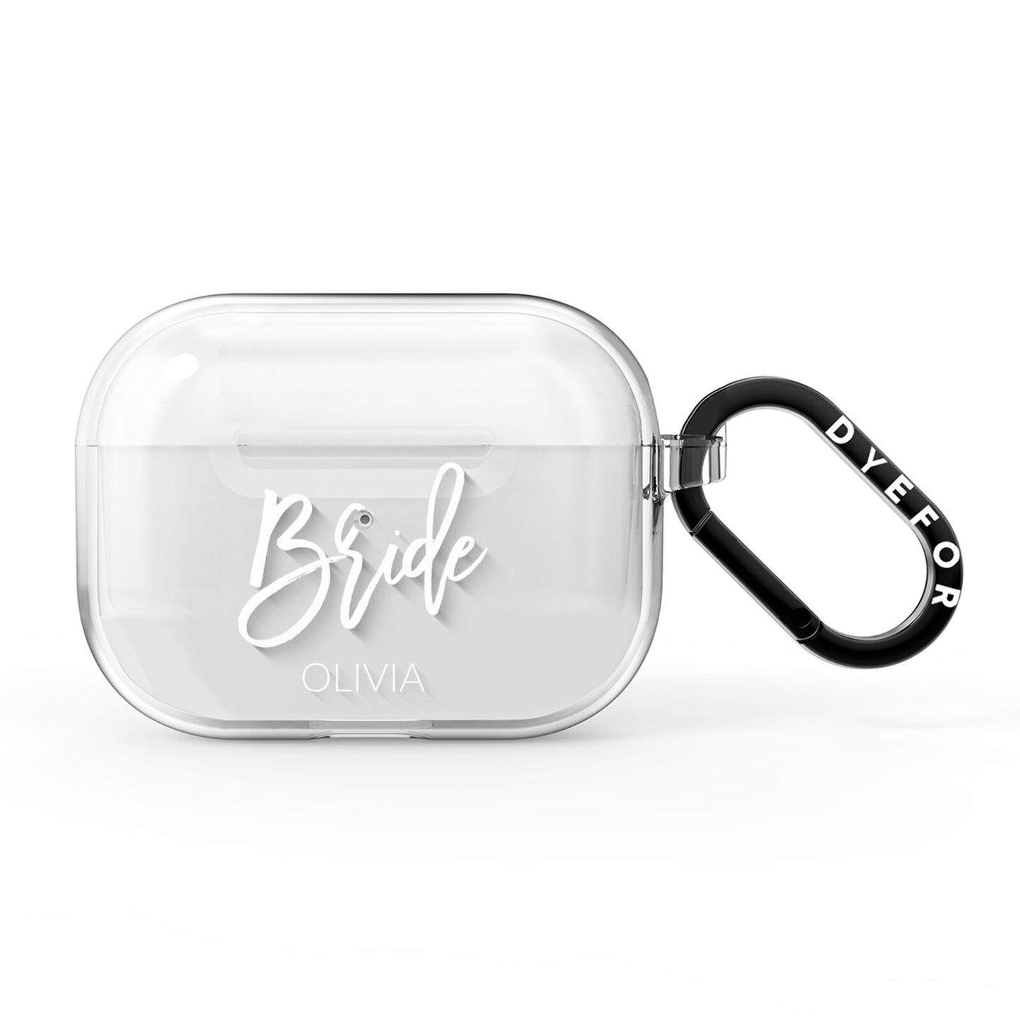Personalised Bride AirPods Pro Clear Case