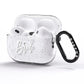 Personalised Bride AirPods Pro Glitter Case Side Image