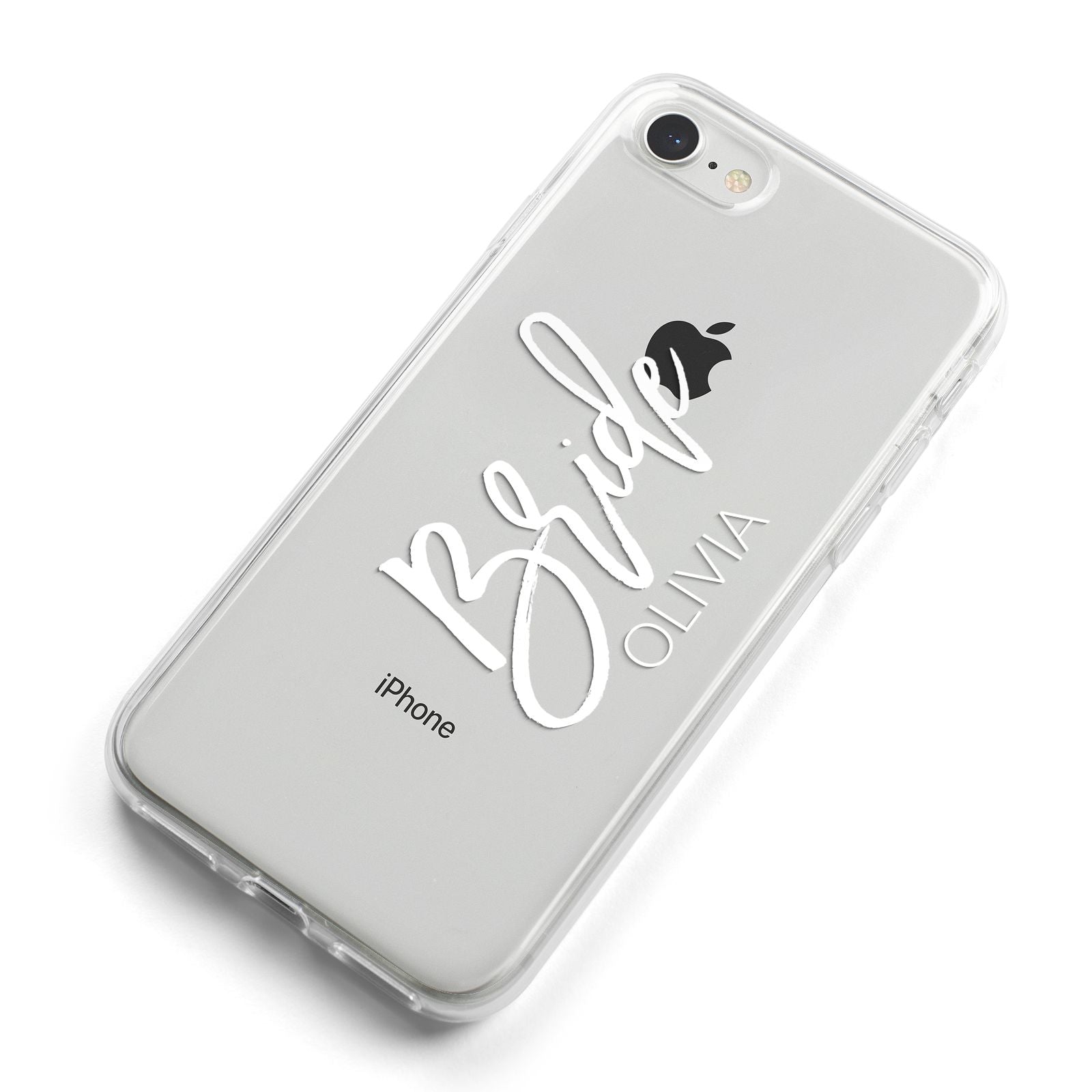 Personalised Bride iPhone 8 Bumper Case on Silver iPhone Alternative Image