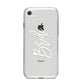 Personalised Bride iPhone 8 Bumper Case on Silver iPhone