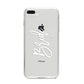 Personalised Bride iPhone 8 Plus Bumper Case on Silver iPhone
