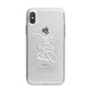 Personalised Bride iPhone X Bumper Case on Silver iPhone Alternative Image 1